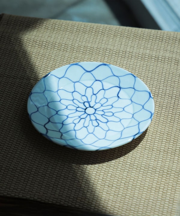 fennica（フェニカ）祐工窯 / 阿部眞士 染付網文 6寸皿（食器