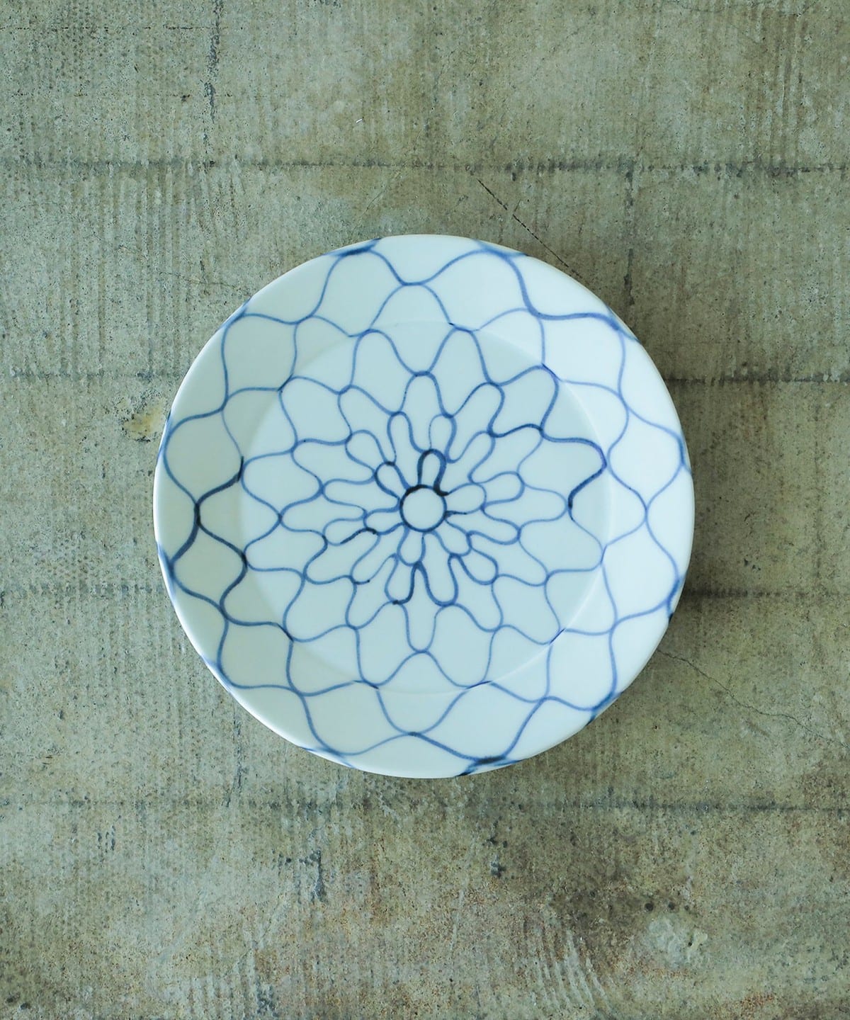 fennica（フェニカ）祐工窯 / 阿部眞士 染付網文 6寸皿（食器