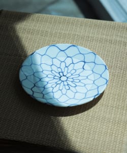 【九州のうつわ展】祐工窯 / 阿部眞士 染付網文 6寸皿