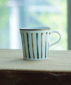 【九州のうつわ展】祐工窯 / 阿部眞士 色絵十草 マグカップ