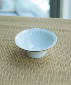 【九州のうつわ展】祐工窯 / 阿部眞士 白磁 口紅鎬手 鉢