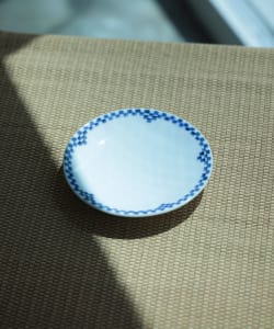 【九州のうつわ展】祐工窯 / 阿部眞士 染付市松 5寸皿