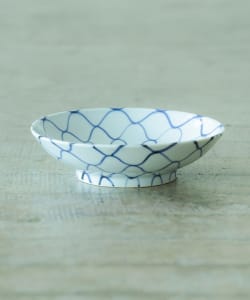 【九州のうつわ展】祐工窯 / 阿部眞士 染付網文 6寸鉢