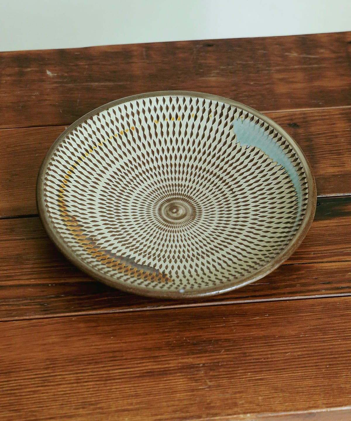 【九州のうつわ展】小石原焼 / 金丸窯 7寸皿 食器・キッチン・食品 MEN 二彩飛鉋 ONE SIZE 【九州のうつわ展】小石原焼 / 金丸窯 7寸皿 食器・キッチン・食品 MEN 二彩飛鉋 ONE SIZE