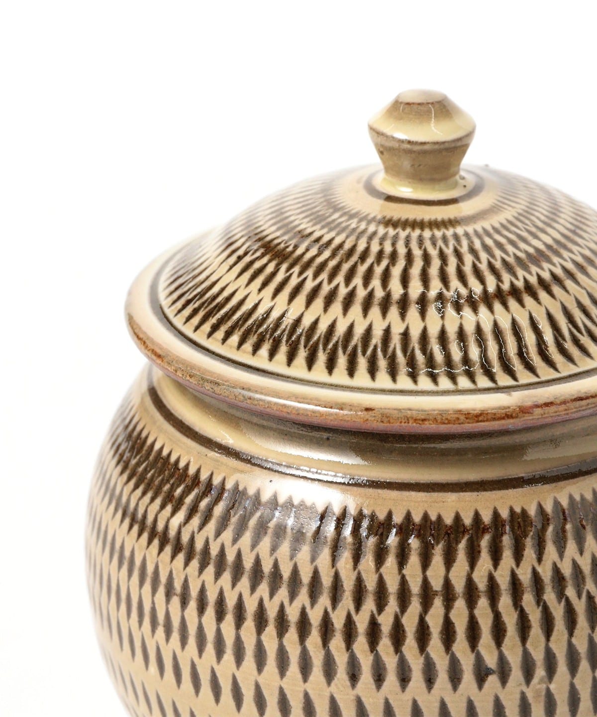 小石原焼 大壷 幾何学紋様 美品 fennica（フェニカ）小石原焼 / 金丸窯 壺（食器・キッチン
