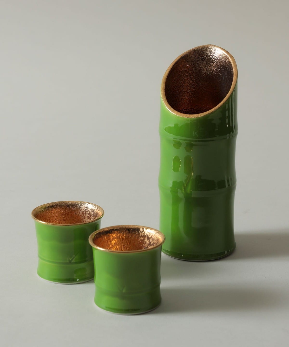 BEAMS JAPAN（ビームス ジャパン）【別注】洸春窯 / 竹緑 徳利 ぐい呑