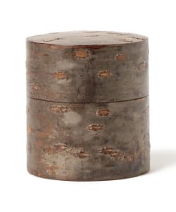 藤木伝四郎商店 / 総皮茶筒 平 霜降皮