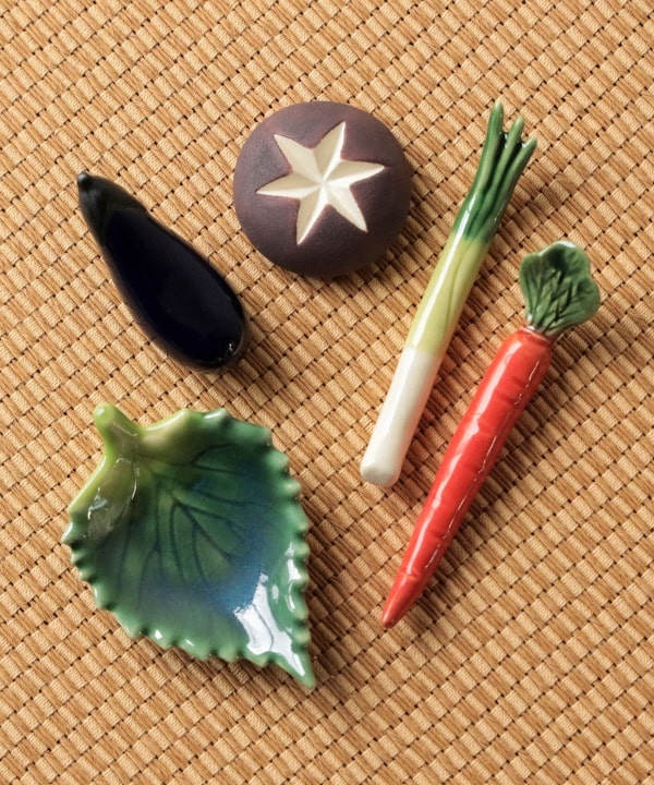 井白窯/筷子架蔬菜系列※商品的顏色請參照商品單體在白色背景下拍攝的圖片。
