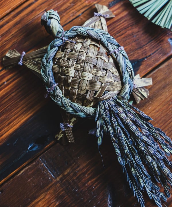 fennica（フェニカ）にいがたアグリクラフト 藁細工 鶴と亀