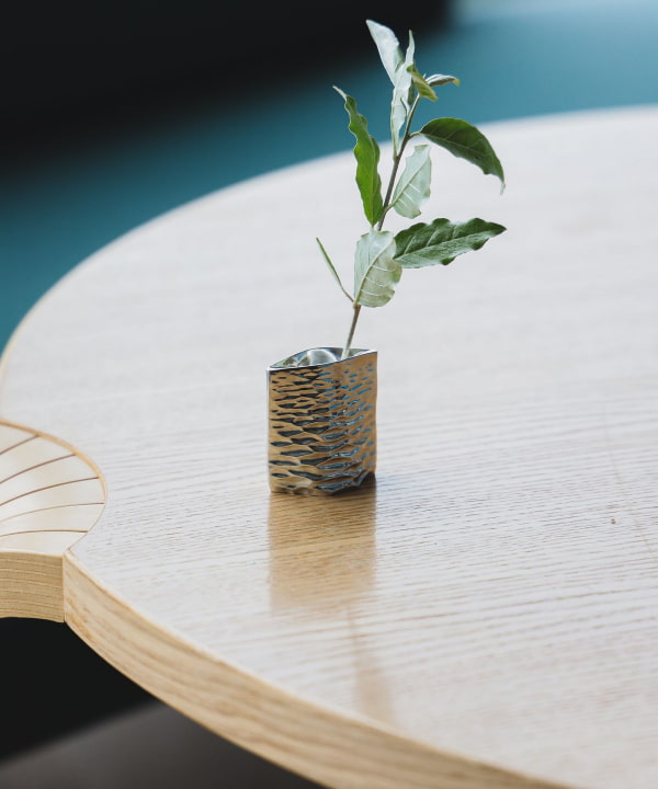Goldwork pine / pure tin single flower vase
