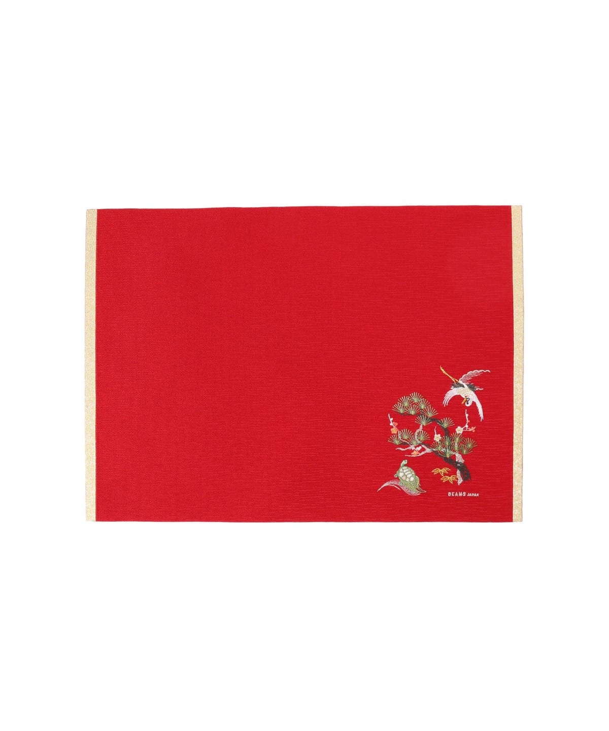 紅白 刺繍 ランチョンマット 食器・キッチン・食品 MEN 紅 ONE SIZE 紅白 刺繍 ランチョンマット 食器・キッチン・食品 MEN 紅 ONE SIZE
