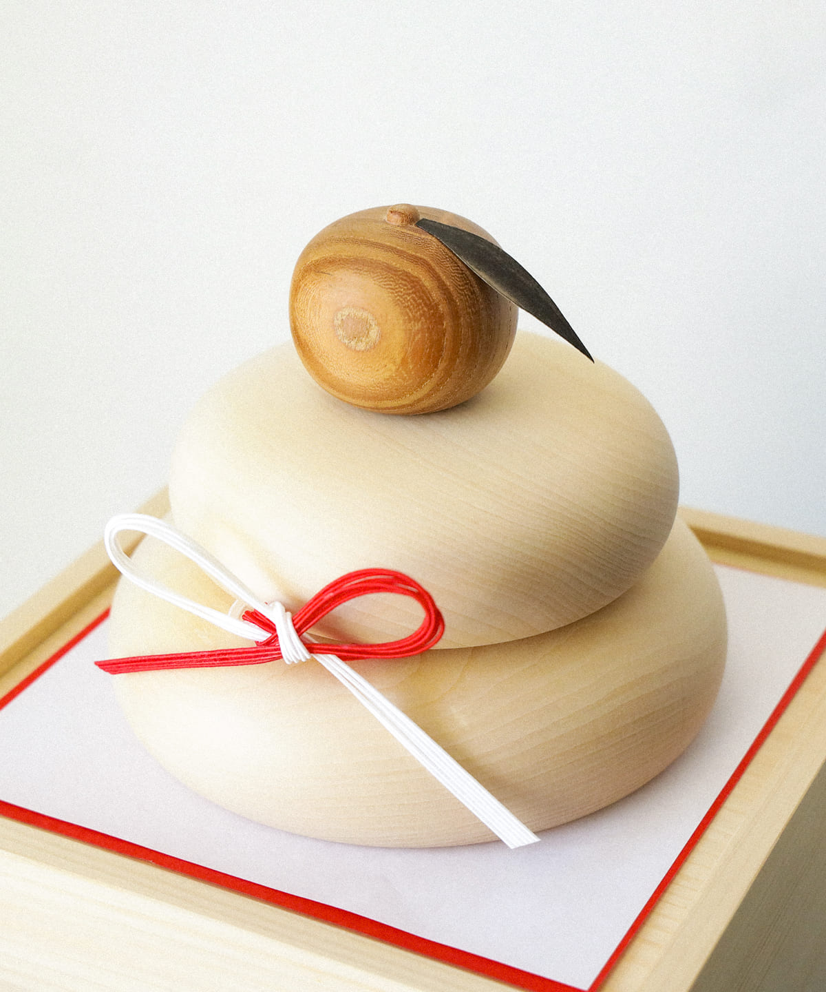 岡モータース　焼き餅　オブジェ BEAMS JAPAN（ビームス ジャパン）【別注】けやき工芸 谷口 / 木の鏡餅