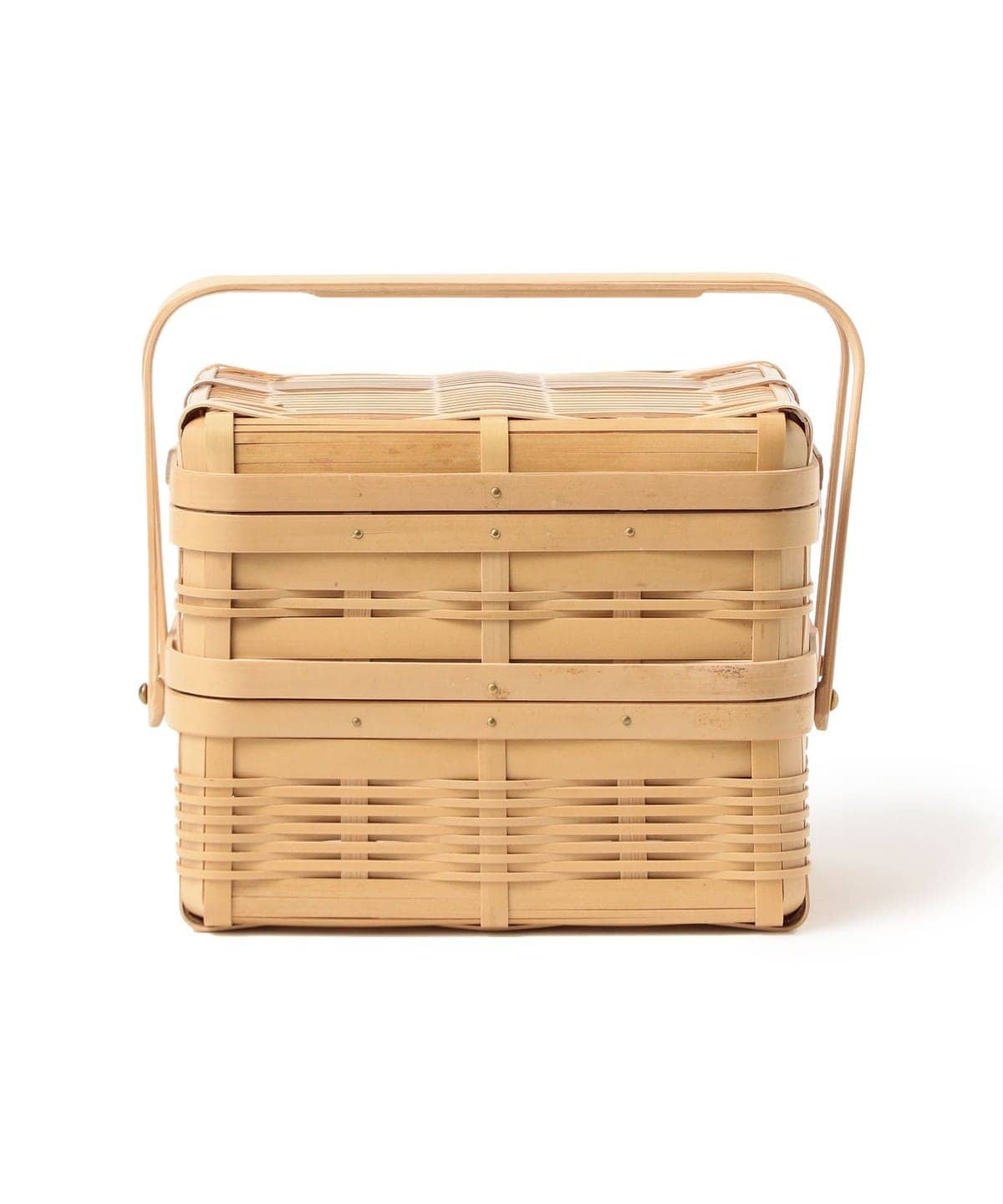 fennica（フェニカ）鹿児島市竹工芸振興組合 / 長方形二段 白竹籠 ②