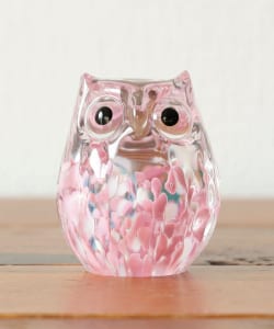 【別注】北洋硝子 / 津軽びいどろ 桜吹雪 ふくろう 小