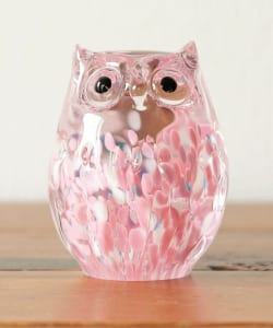 【別注】北洋硝子 / 津軽びいどろ 桜吹雪 ふくろう