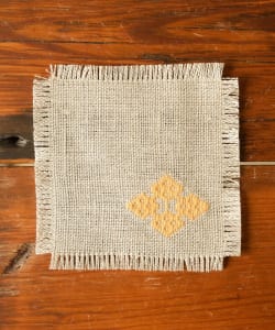 【別注】弘前こぎん研究所 / 草木染め コースター