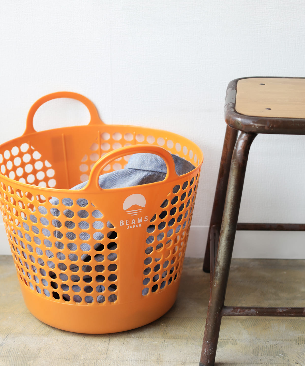 【別注】ISETO イセトウ / ランドリー バスケット インテリア MEN ORANGE ONE SIZE 【別注】ISETO イセトウ / ランドリー バスケット インテリア MEN ORANGE ONE SIZE