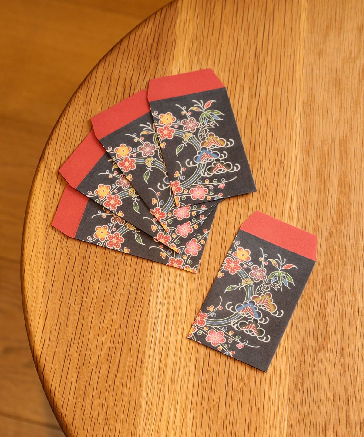 【OkinawanMarket】紅型工房 守紅 / 紅型プリント ポチ袋 5枚入り 雑貨・ホビー MEN うちくい松竹梅 ONE SIZE 【OkinawanMarket】紅型工房 守紅 / 紅型プリント ポチ袋 5枚入り 雑貨・ホビー MEN うちくい松竹梅 ONE SIZE