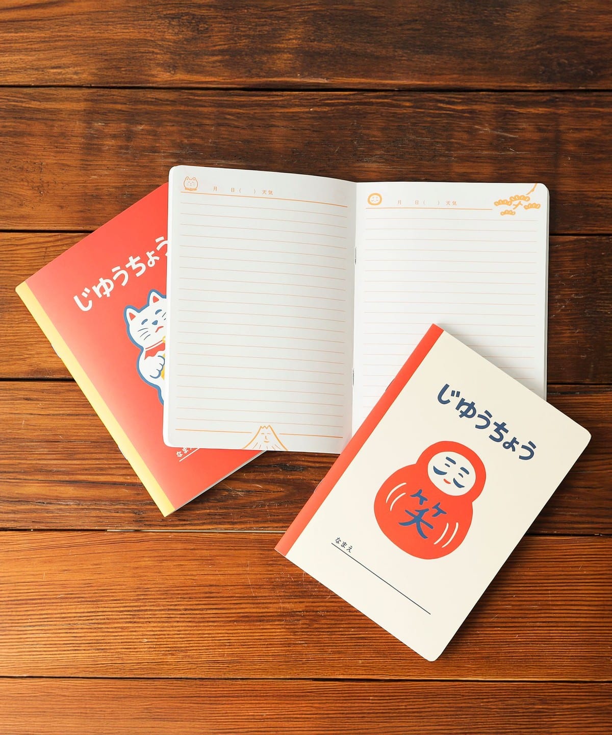 【別注】NEW RETRO / 吉祥物 自由筆記本 3冊組