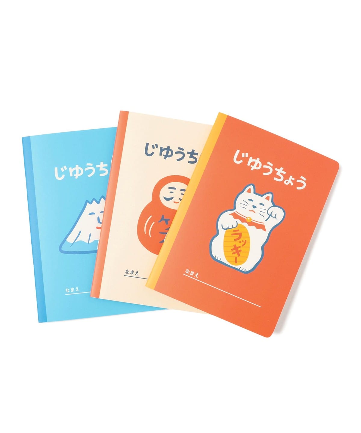 【別注】NEW RETRO / 吉祥物 自由筆記本 3冊組