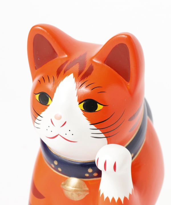 激レア 特大招き猫 中外陶園 × BEAMS JAPANコラボ まねき猫 8号