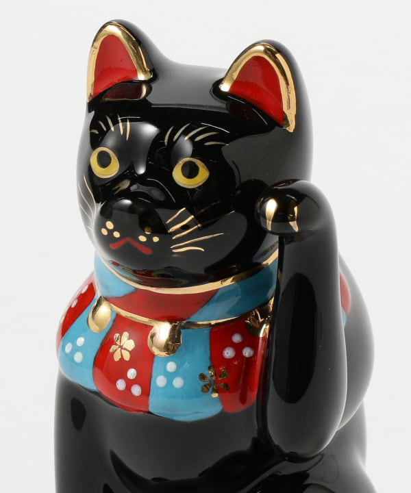 BEAMS tupera tupera 招き猫 黒 BEAMS JAPAN〉 tupera tupera × 中外陶園/ 寄り添い招き猫大