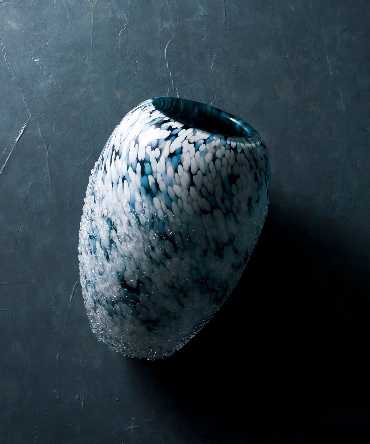 北洋硝子 ホクヨウガラス / 津軽びいどろ 津軽雪景 深雪 花器 インテリア MEN 青×白 ONE SIZE 北洋硝子 ホクヨウガラス / 津軽びいどろ 津軽雪景 深雪 花器 インテリア MEN 青×白 ONE SIZE