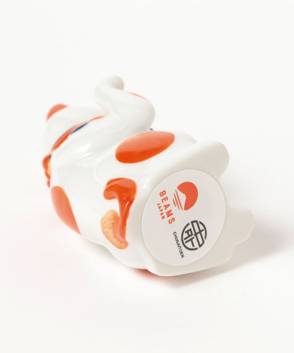 ビームスポップアップ　ケイタマルヤマ招き猫 陶器　瀬戸まねき猫　約２２センチ ビームスポップアップ ケイタマルヤマ招き猫 陶器 瀬戸まねき猫