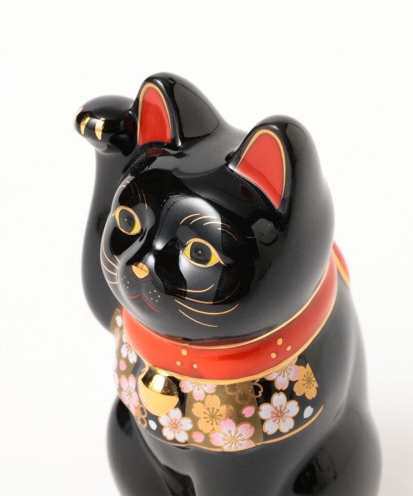中外陶園 / 薬師窯 桜づくし 招き猫 小