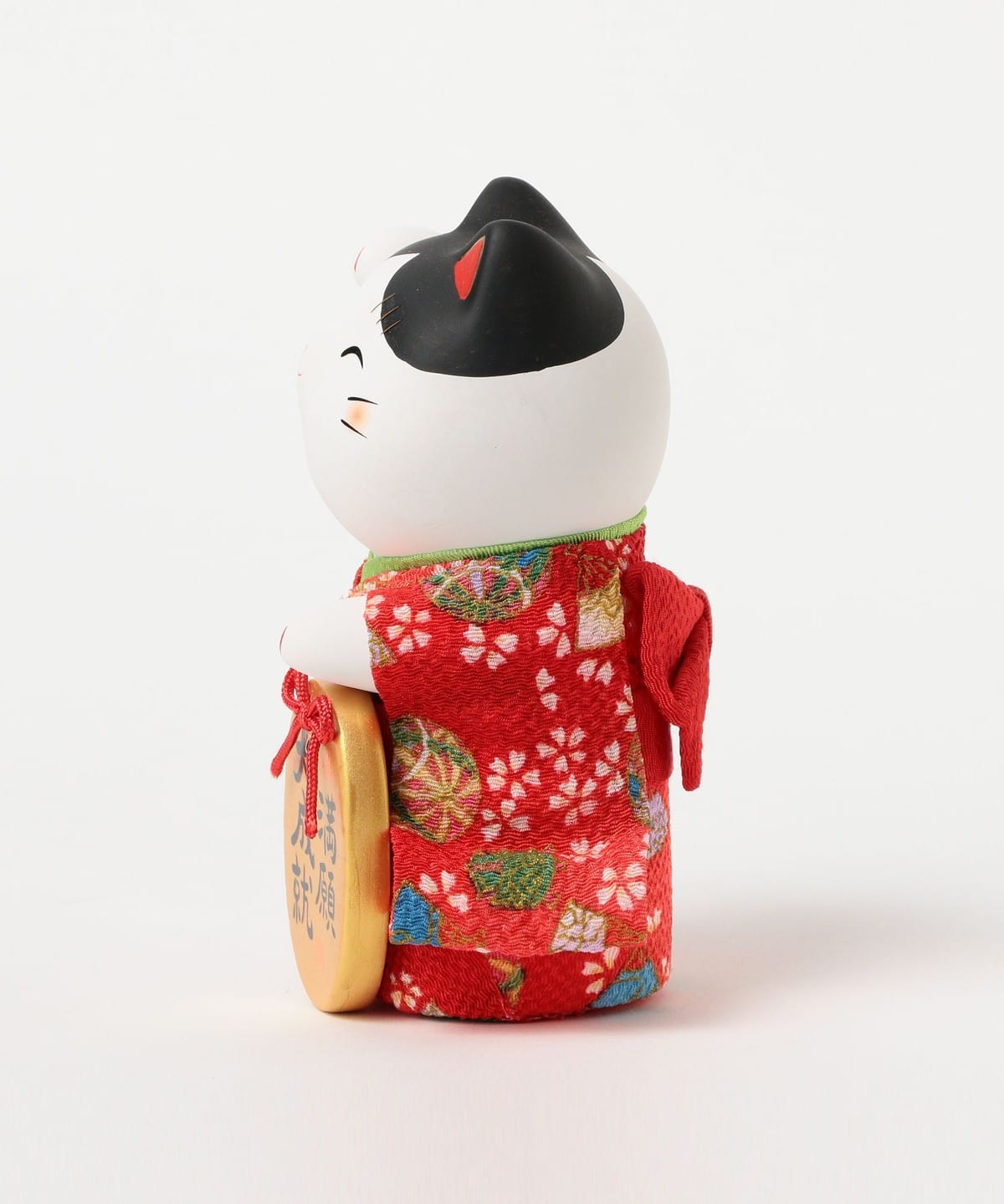中外陶園 / 藥師窯 錦彩縮緬小判 招財貓 大
