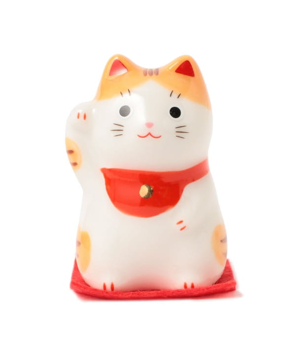 中外陶園 / 薬師窯 福おいで 招き猫 小