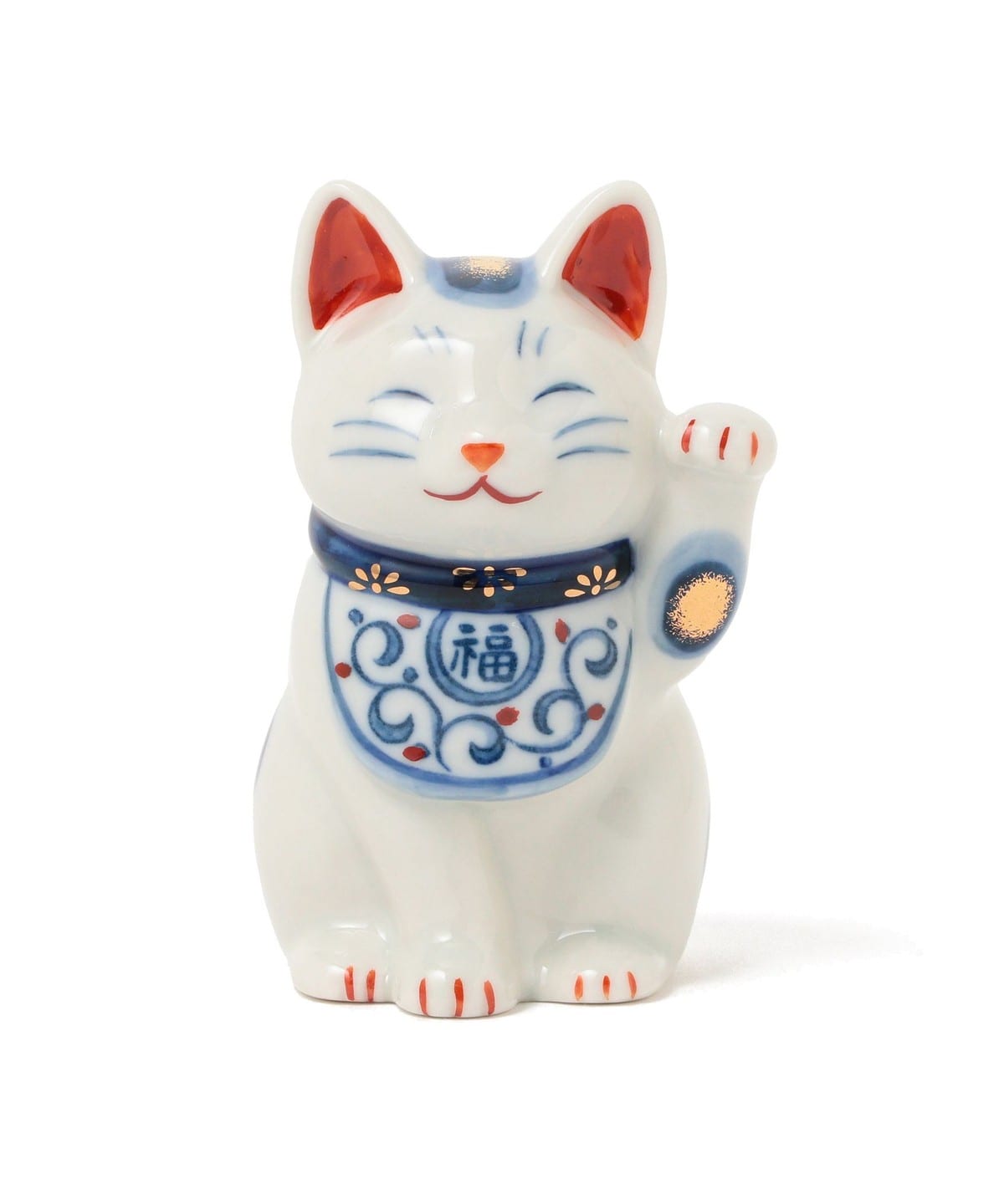 【招き猫まつり2025】中外陶園 チュウガイトウエン / 薬師窯 染付唐草招き猫 小 インテリア MEN 左手 ONE SIZE 【招き猫まつり2025】中外陶園 チュウガイトウエン / 薬師窯 染付唐草招き猫 小 インテリア MEN 左手 ONE SIZE