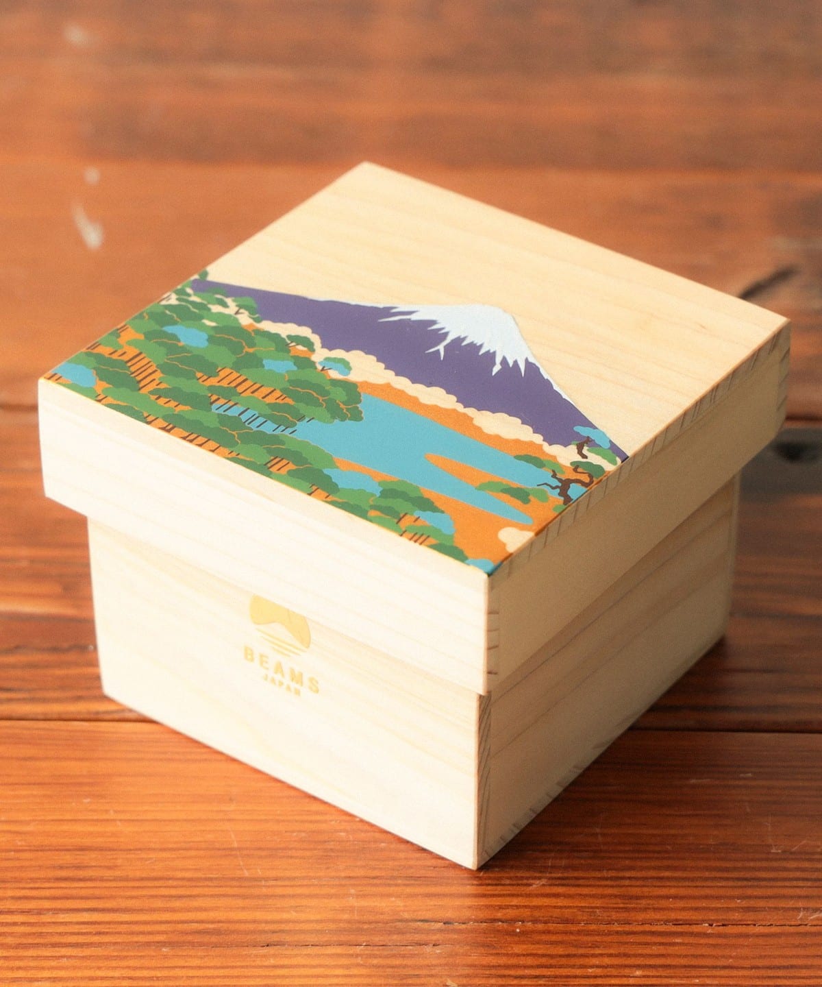 【別注】大辻漆器 / 蒔繪木盒 松 小