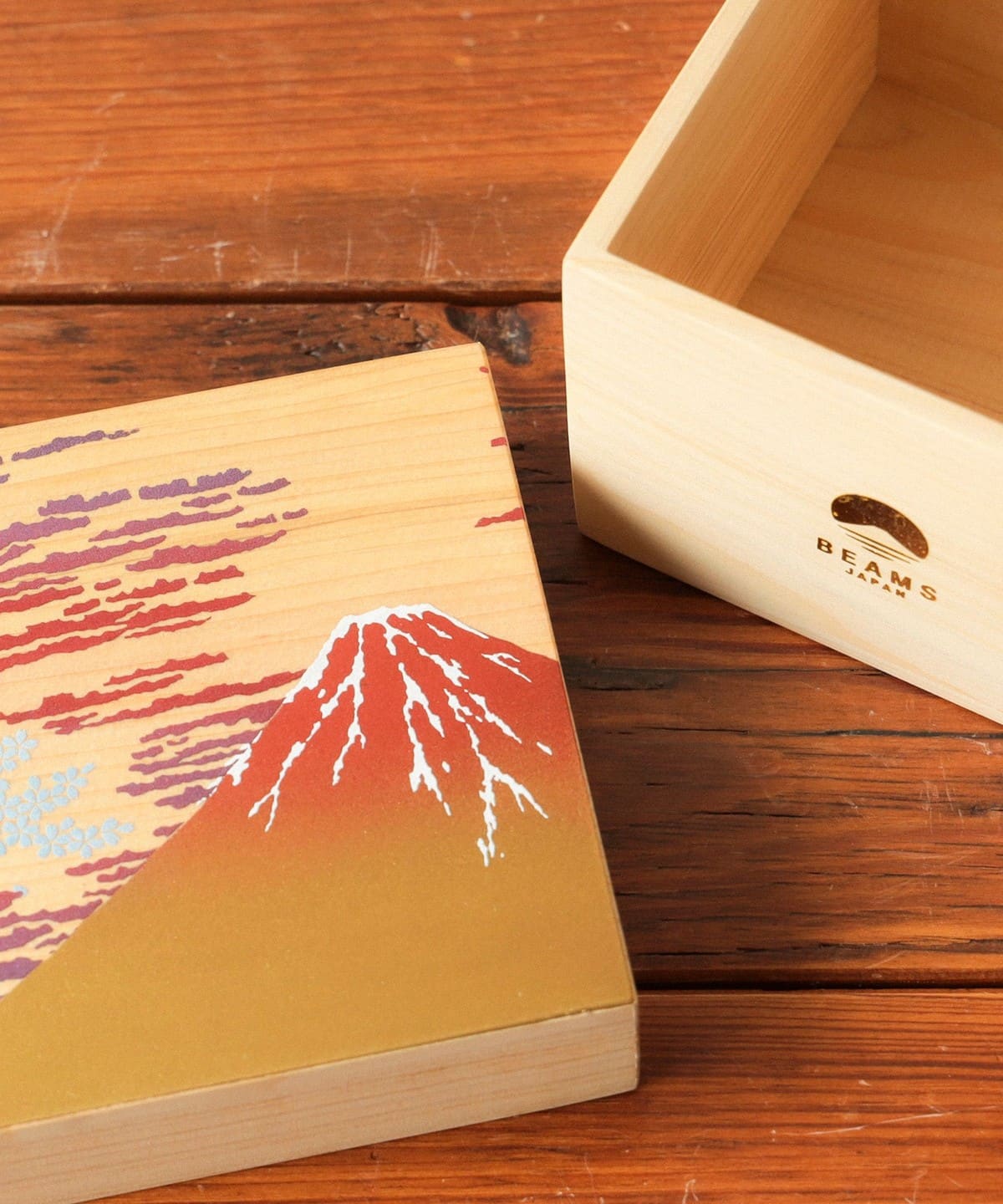 BEAMS JAPAN（ビームス ジャパン）【別注】大辻漆器 / 蒔絵木箱 桜 小