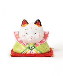 中外陶園 / 薬師窯 桜福助 招き猫 4号