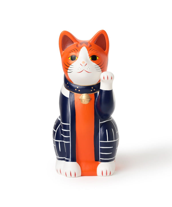 【別注】中外陶園 / お祭り 招き猫 左手 5号