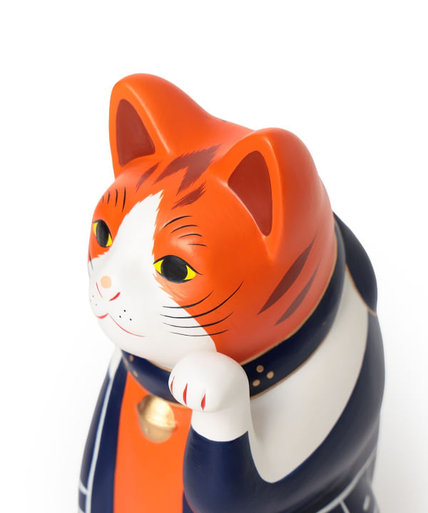 【別注】中外陶園 / お祭り 招き猫 左手 5号