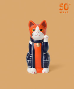 【別注】中外陶園 / お祭り 招き猫 左手 5号