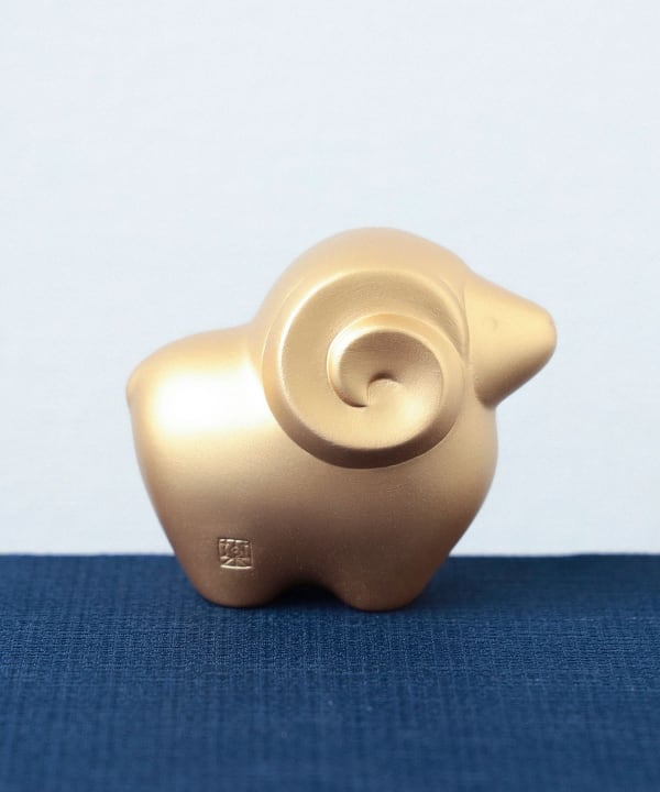【別注】中外陶園 / 干支人形 金 未(ひつじ) ※商品の色味は白背景商品単体で撮影した画像をご参照ください。