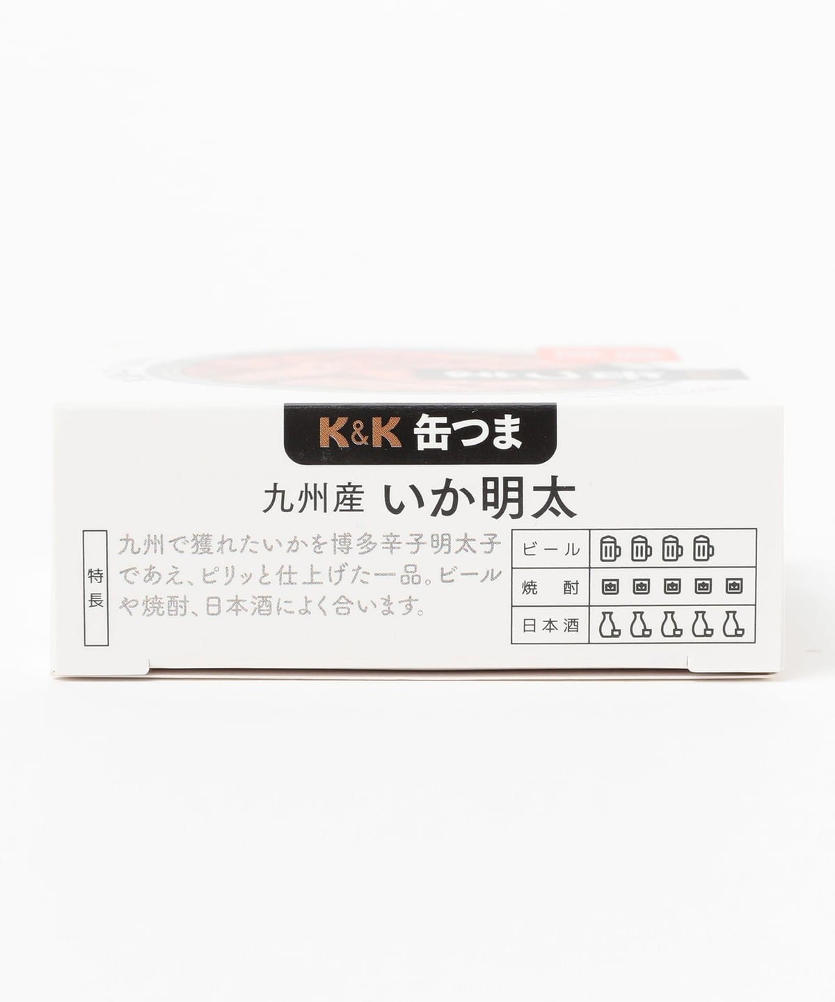K&K / 罐裝下酒菜 九州產 明太子花枝