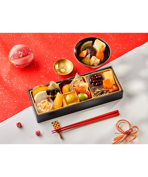 【別注】石井食品 / イシイの迎春小箱 1人前 BEAMS JAPAN 限定特典「干支の置物」付 イメージ画像「お椀・箸」などは付属しません