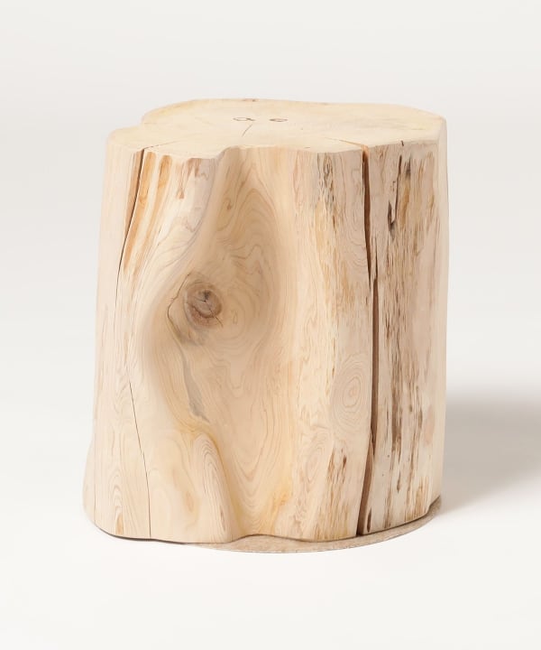 展示品■カルデサックジャパン■ヒバ■丸太スツール/サイドテーブル■青森ヒバの丸太 展示品□カルデサックジャパン□ヒバ□丸太スツール/サイド