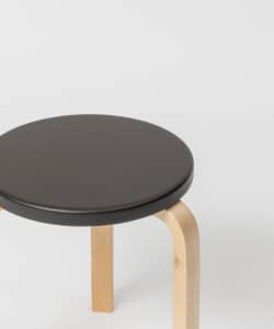 Artek / Stool 60 Leather & Wild Birch スツール