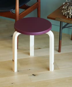 Artek / Stool 60 Leather & Wild Birch スツール