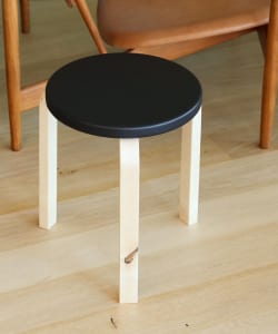 Artek / Stool 60 Leather & Wild Birch スツール