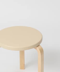 Artek / Stool 60 Leather & Wild Birch スツール