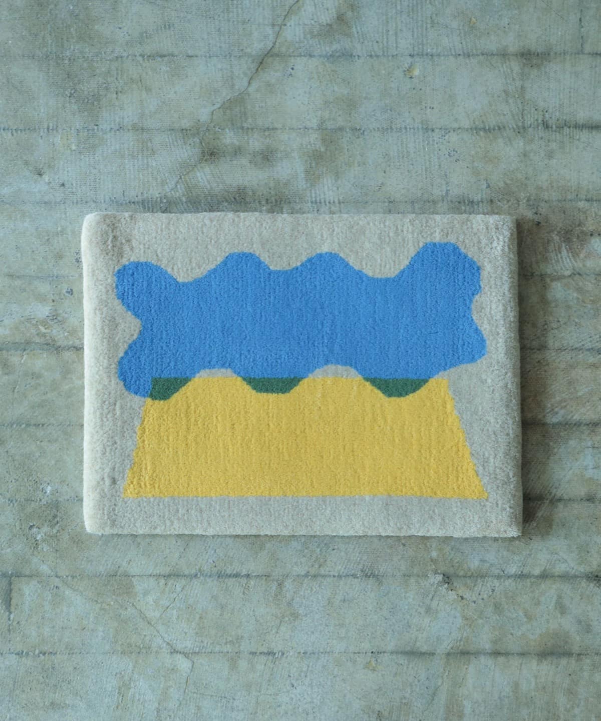 米沢緞通 / 滝沢工房 スツールラグ 「雲と山」 インテリア MEN 雲と山 ONE SIZE 米沢緞通 / 滝沢工房 スツールラグ 「雲と山」 インテリア MEN 雲と山 ONE SIZE