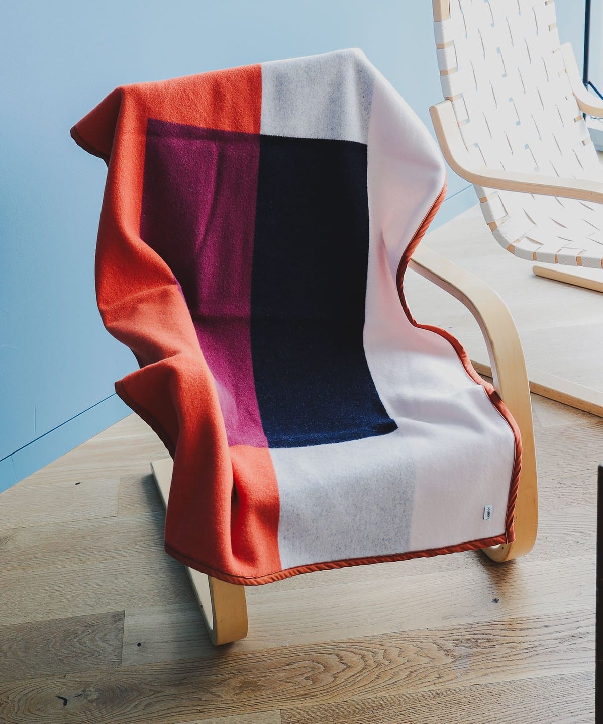 loomer ルーマー / Art Blanket Small ブランケット インテリア MEN NAVY/ORANGE ONE SIZE loomer ルーマー / Art Blanket Small ブランケット インテリア MEN NAVY/ORANGE ONE SIZE