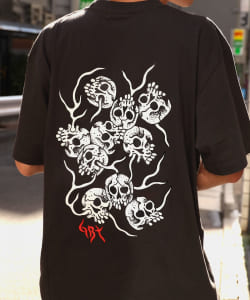 GxBxT / SKULL & FIRE Tee shirt