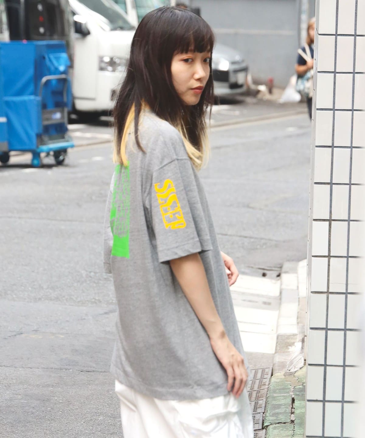 norahi / no working Tee Shirt Tシャツ・カットソー WOMEN GREY XL norahi / no working Tee Shirt Tシャツ・カットソー WOMEN GREY XL
